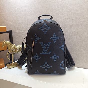 Louis Vuitton Backpack Brand Letters Embossed Shoulder Bag Cowhide M57288 
