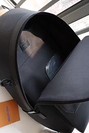 LV Aerogram Backpack in Black Grained Calf Leather M57079  - 6