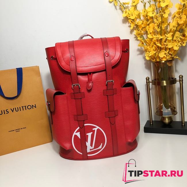 Louis Vuitton Backpack Christopher Red M53302 - 1