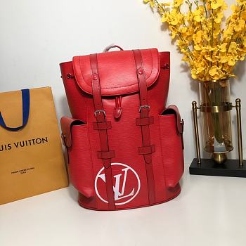 Louis Vuitton Backpack Christopher Red M53302
