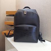Louis Vuitton Discovery Backpack PM Crocodilien Mat In Black N94721  - 1