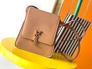 YSL Kaia North/South Satchel In Vegetable-Tanned Leather Brown Gold 668809BWR6W2725 - 1