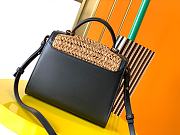 YSL Cassandra Mini Top Handle Bag In Raffia And Leather 623930GG66W7063 - 3