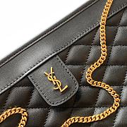 YSL Victoire Baby Clutch In Leather Black 657361 - 2