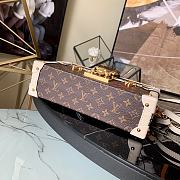 Louis Vuitton Petite Malle Box Bag Monogram Canvas/White M45292 - 4
