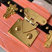 Louis Vuitton Petite Malle Crocodilien Brillant Rose Tourmaline N94243 - 6