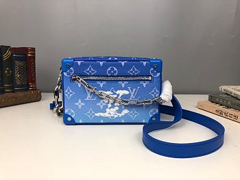 Louis Vuitton LV Mini Soft Trunk in Blue Monogram Canvas M45433 