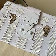 Louis Vuitton Petite Malle Epi Leather Matte Box Bag White M44199   - 3