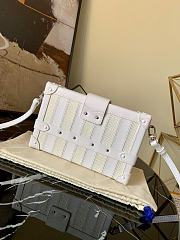 Louis Vuitton Petite Malle Epi Leather Matte Box Bag White M44199   - 5
