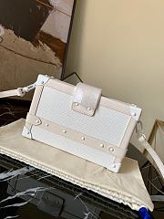 Louis Vuitton Petite Malle White M44199   - 5