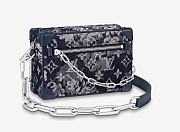 LV Monogram Tapestry Coated Canvas Mini Soft Trunk M80033 - 1