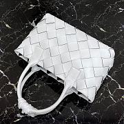 Bottega Veneta Intrecciato Weave Large Leather Tote Bag White  - 3