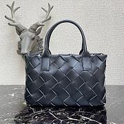 Bottega Veneta Intrecciato Weave Large Leather Tote Bag Black  - 1