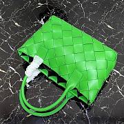 Bottega Veneta Intrecciato Weave Large Leather Tote Bag Green  - 5