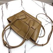 Bottega Veneta Mini Arco Tote Bag Dark Beige - 4