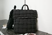Bottega Veneta Intrecciato Nylon Backpack Black  - 1