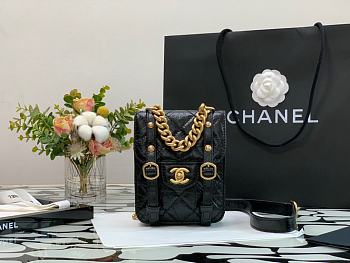 Chanel New Mini Messenger Bag Black AS2695 