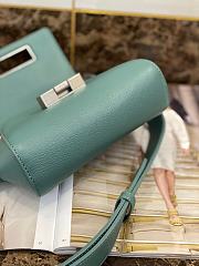 Bottega Veneta Mini Belt Bag In Blue Textured Leather 631117  - 3