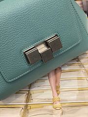Bottega Veneta Mini Belt Bag In Blue Textured Leather 631117  - 6