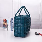 Bottega Veneta Leather Intrecciato Quilted Large Tote Bag in Nero (Lake Water Blue) - 6