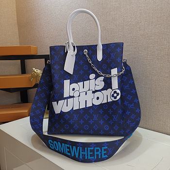 Louis Vuitton LV Carry It Bag Blue M46112 