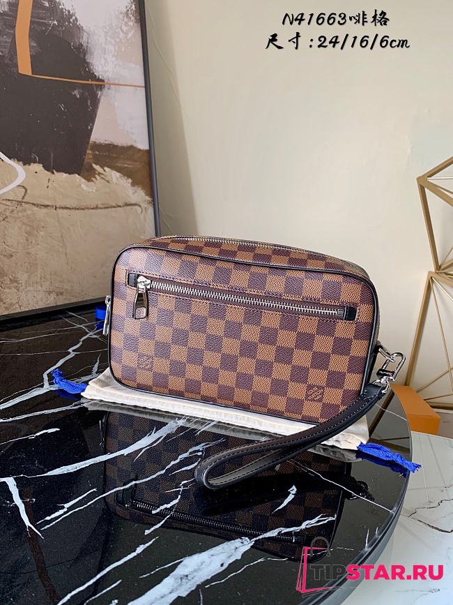 Louis Vuitton Kasai Clutch N41663 Brown  - 1