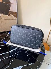 Louis Vuitton Monogram Macassar Canvas Kasai Clutch Black M42838  - 6