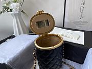 Chanel Lambskin Box Bag Black AS2641   - 2