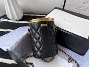 Chanel Lambskin Box Bag Black AS2641   - 4