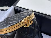 Chanel Lambskin Box Bag Black AS2641   - 5