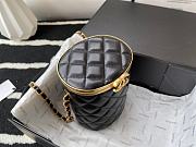 Chanel Lambskin Box Bag Black AS2641   - 6