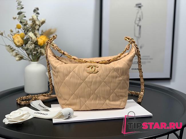 Chanel Beige Hobo Bag AS2480  - 1