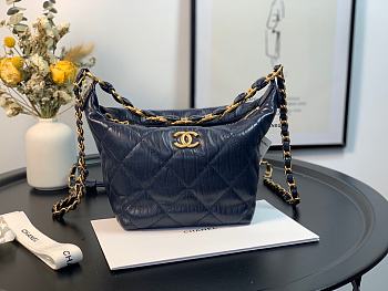 Chanel Blue Hobo Bag AS2480