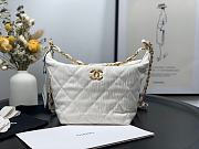 Chanel White Hobo Bag AS2480  - 1