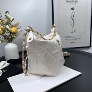 Chanel White Hobo Bag AS2480  - 5