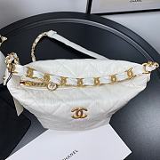 Chanel White Hobo Bag AS2480  - 3