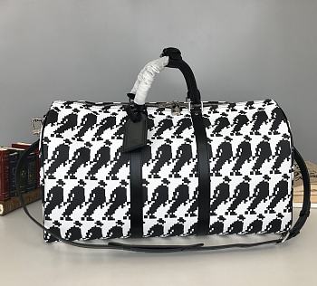 Louis Vuitton Limited Edition Michael Jackson Keepall 45 Black And White M41418 