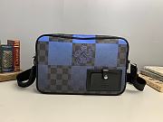 Louis Vuitton Alpha Messenger Bag In Blue Damier Graphite Giant Coated Canvas N40408 - 1