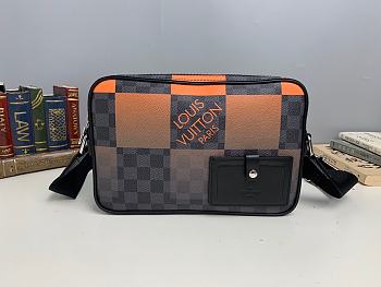 Louis Vuitton Alpha Messenger Bag In Orange Damier Graphite Giant Coated Canvas N40421 