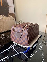 Louis Vuitton Dopp Kit Toilet Pouch Damier Graphite Canvas Brown N40127  - 3