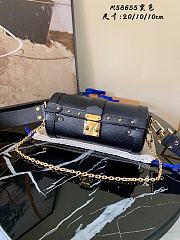 Louis Vuitton Papillon Trunk Handbag Black M58655  - 1