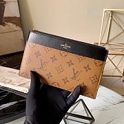 Louis Vuitton Slim Purse Monogram Reverse Black M80390 - 3