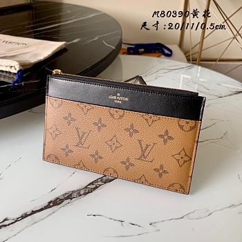 Louis Vuitton Slim Purse Monogram Reverse Black M80390
