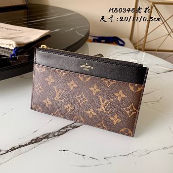 Louis Vuitton Knockoff Slim Purse Monogram Reverse Brown M80346