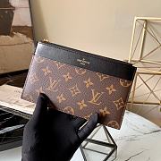 Louis Vuitton Knockoff Slim Purse Monogram Reverse Brown M80346 - 2