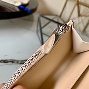 Louis Vuitton Anae Coin Purse Mahina Leather Beige M64050  - 5