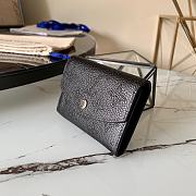Louis Vuitton Anae Coin Purse Mahina Leather Black M64050  - 5