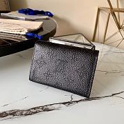 Louis Vuitton Anae Coin Purse Mahina Leather Black M64050  - 3