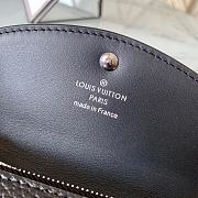 Louis Vuitton Anae Coin Purse Mahina Leather Black M64050  - 2
