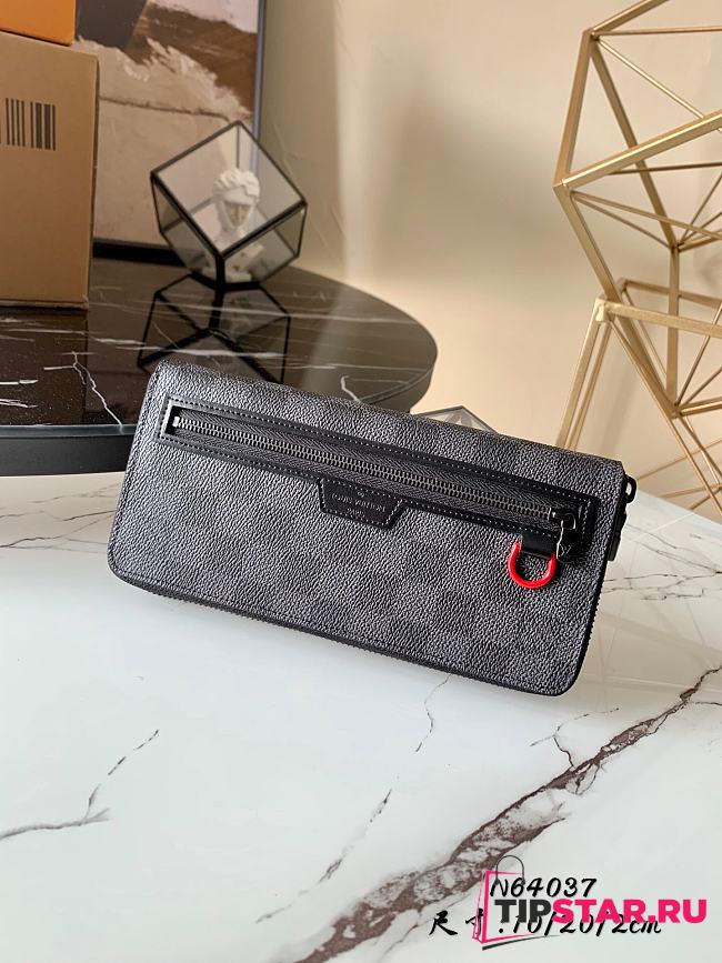 Louis Vuittons Long Wallet Damier Graphite Canvas N64037 - 1